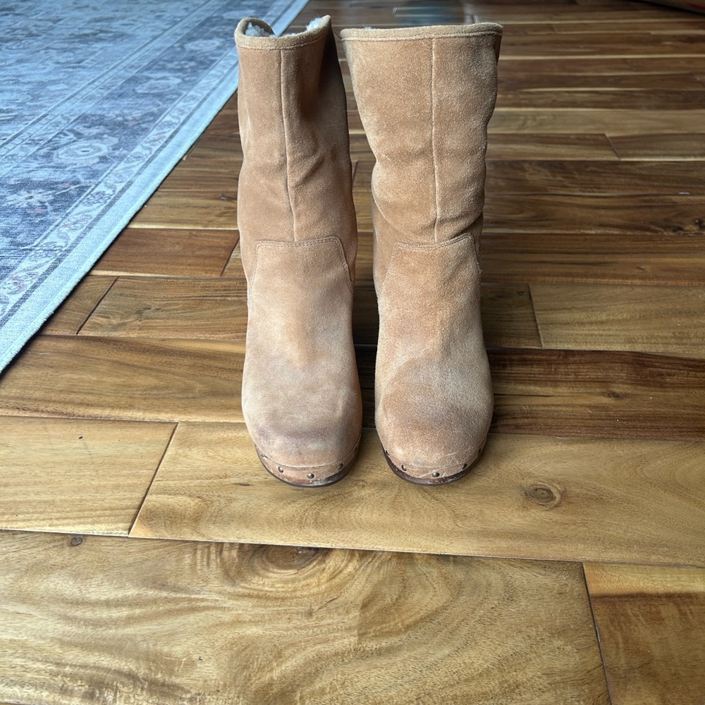 UGG Women's Brown Shearling Clogs - image 10